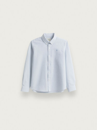 CAMISA OXFORD MIL RAYAS KIDS AZUL