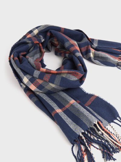 BUFANDA CHECKS AZUL