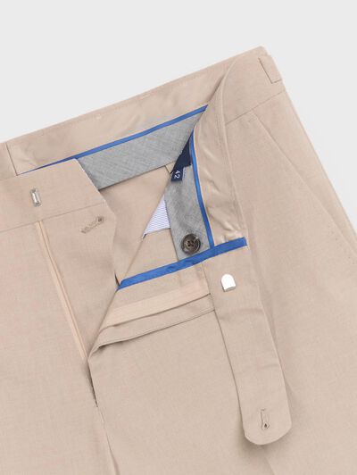 PANTALON DOPPIO PLAIN BEIGE