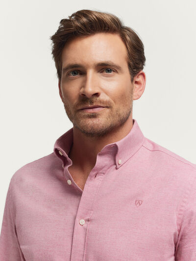 CAMISA FLANNEL TWILL ROSA