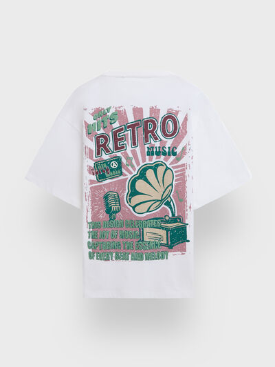 CAMISETA RETRO BLANCO