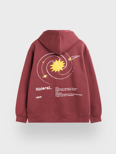SUDADERA SIDERAL BURDEOS