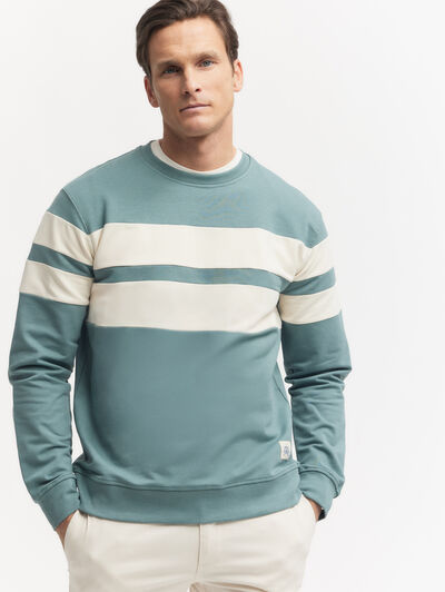 SUDADERA STRIPES VERDE