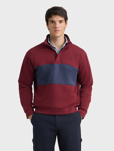 SUDADERA TOM BURDEOS