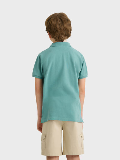 POLO BASIC KIDS AZUL