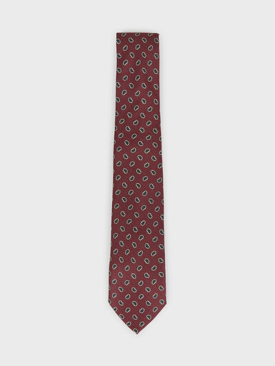 CORBATA PRINTED BURDEOS