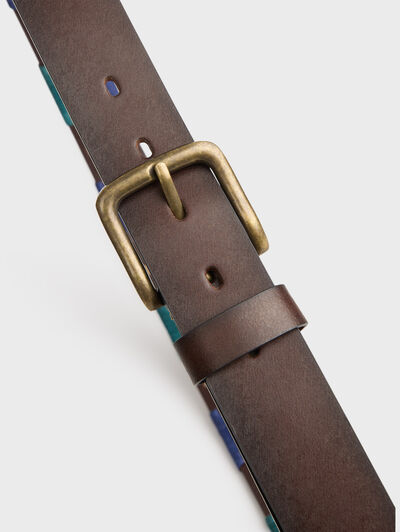 CINTURON PAMPA PIEL  VERDE