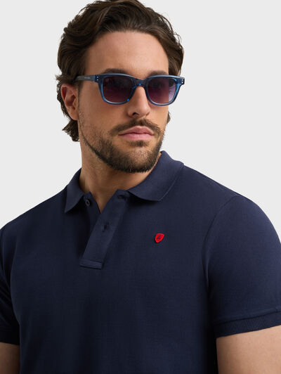 POLO WARHOL AZUL MARINO