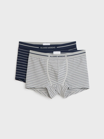 BOXER STRIPES GRIS