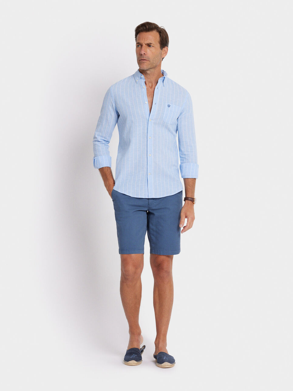 CAMISA LINO BD POCKET