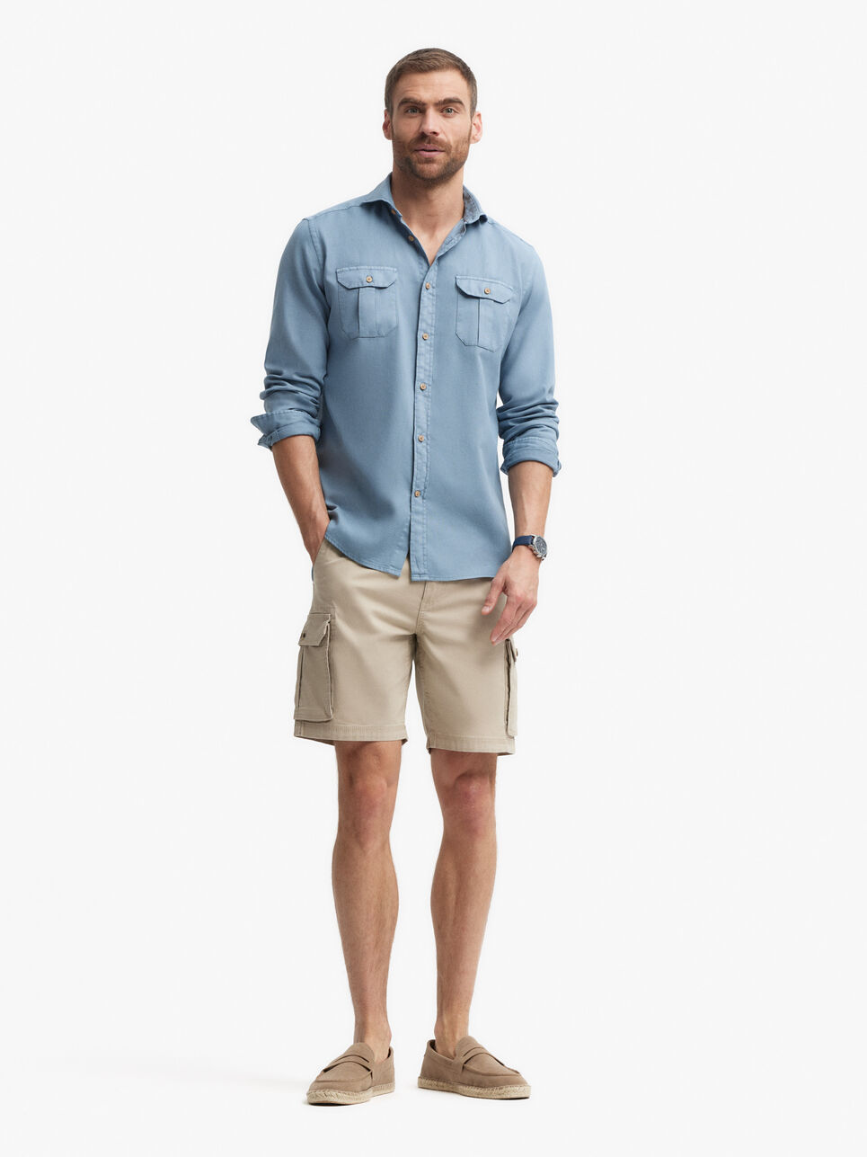 CAMISA PANAMA BOLSILLOS