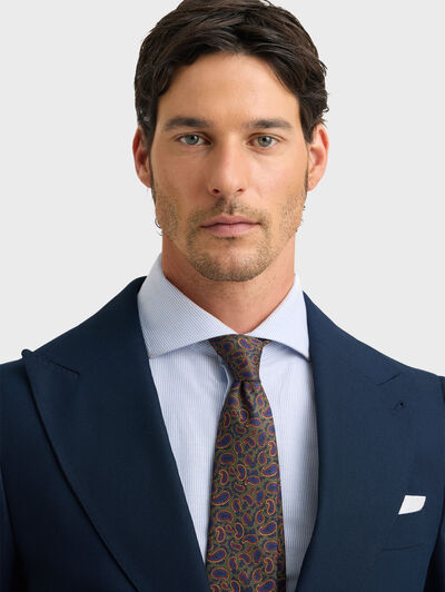 AMERICANA CAPO MICROESTRUCTURA AZUL MARINO