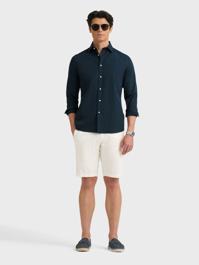 CAMISA POPELIN AZUL MARINO