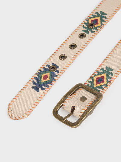 CINTURON INCA BEIGE