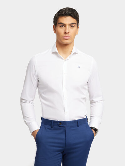 CAMISA COMFORT FIL A FIL BLANCO