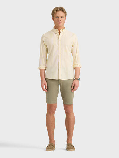 CAMISA OXFORD STRIPES AMARILLO