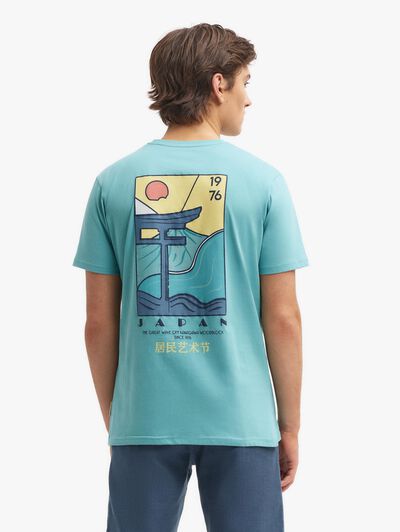 CAMISETA JAPAN TURQUESA