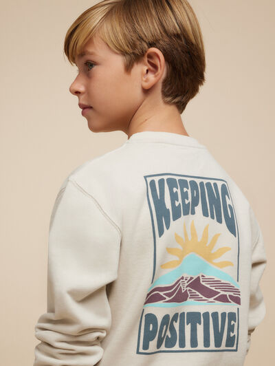 SUDADERA POSITIVE KIDS CRUDO