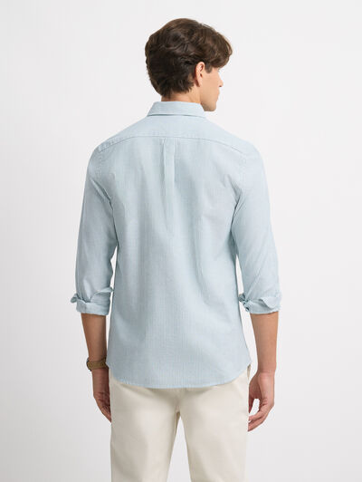 CAMISA OXFORD STRIPES VERDE