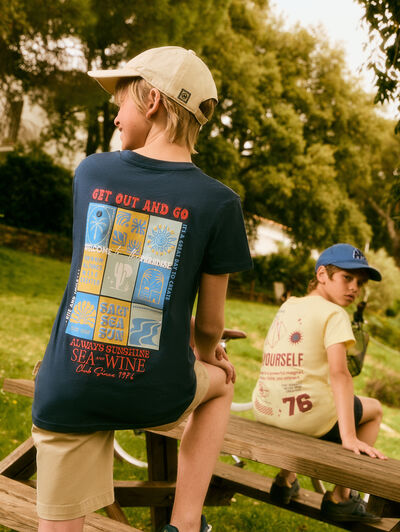 CAMISETA SEA KIDS AZUL MARINO