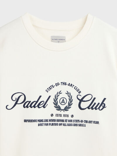 SUDADERA PLAYERS BLANCO