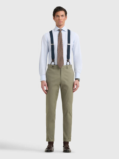 PANTALON DOPPIO COTTON VERDE