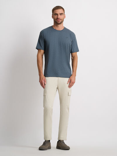 CAMISETA MELANGE AZUL