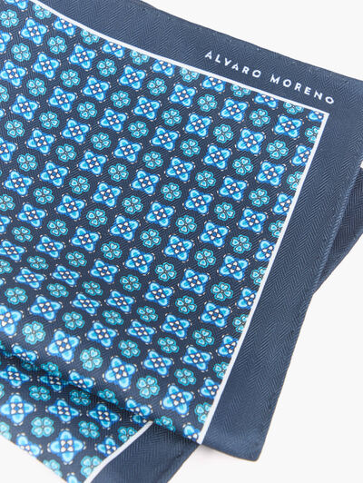 PAÑUELO PRINTED AZUL MARINO
