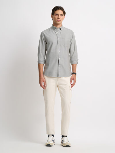 CAMISA OXFORD POCKET VERDE
