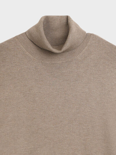 JERSEY CUELLO VUELTO CAMEL