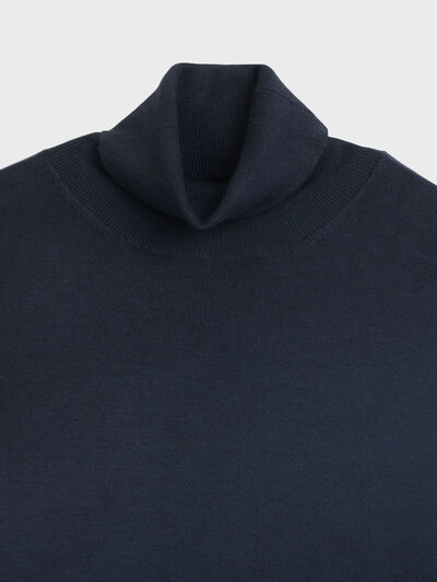 JERSEY CUELLO VUELTO AZUL MARINO