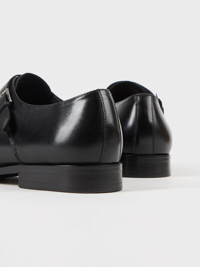 ZAPATOS DOBLE HEBILLA NEGRO