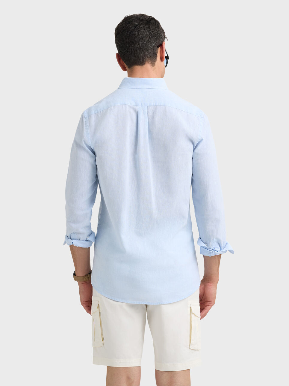 CAMISA LINO C.BOTON