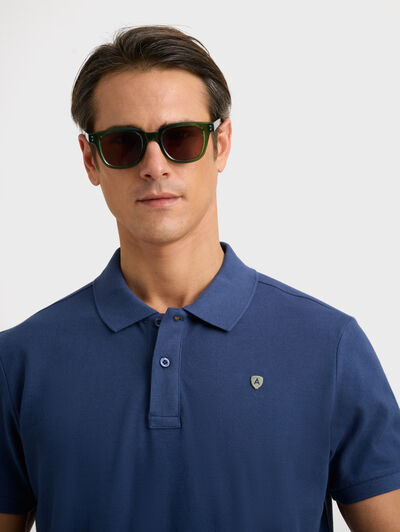 POLO WARHOL AZUL MARINO