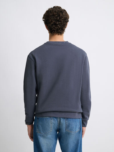 SUDADERA PATCH AZUL