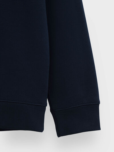 SUDADERA CONTRAST AZUL MARINO