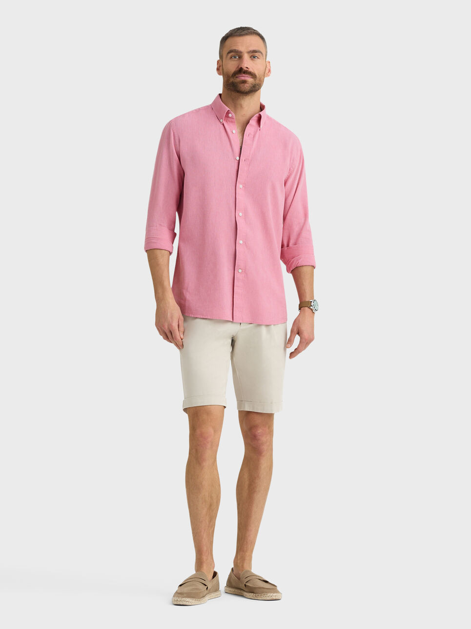 CAMISA LINO C.BOTON