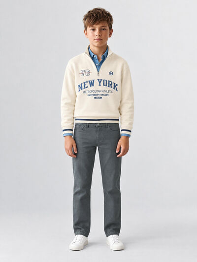 PANTALON 5 POCKETS KIDS AZUL