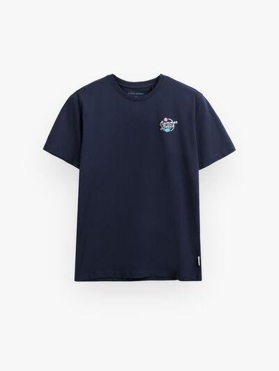 CAMISETA WATER AZUL MARINO