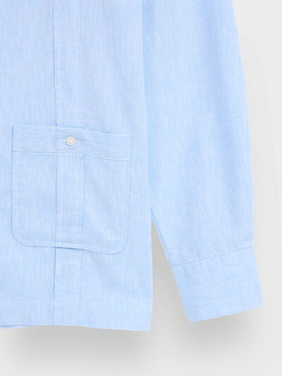 CUBANA LINO CHAMBRAY CELESTE