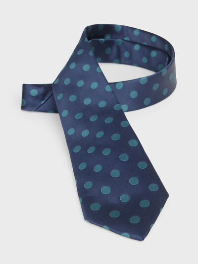 CORBATA JAQUARD MF AZUL