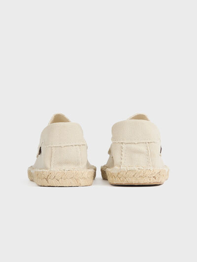 ESPADRILLES MOCASIN CANVAS BEIGE