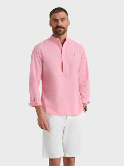 POLERA LINO MAO CORAL