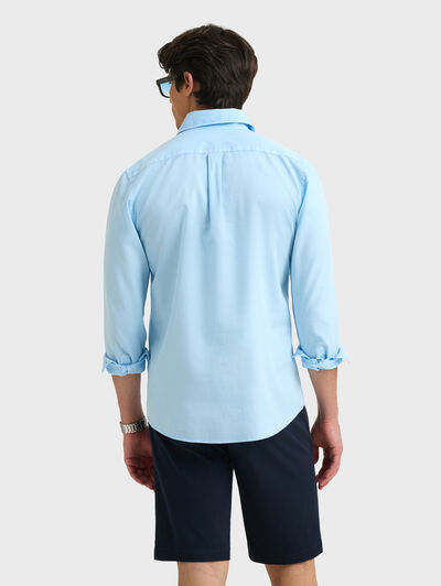 POLERA PANAMA DYE CELESTE