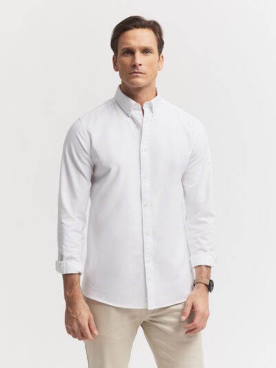 CAMISA OXFORD SOLID BLANCO