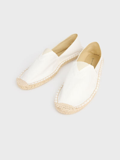ESPADRILLES DIAGONAL BLANCO