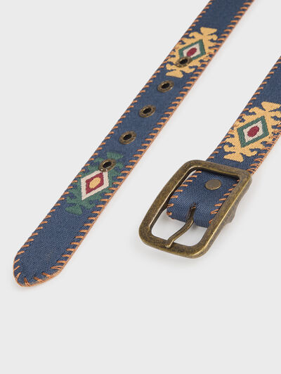 CINTURON INCA AZUL MARINO