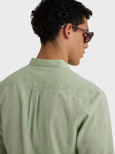 CAMISA LINO MAO VERDE