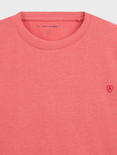 CAMISETA MELANGE CORAL