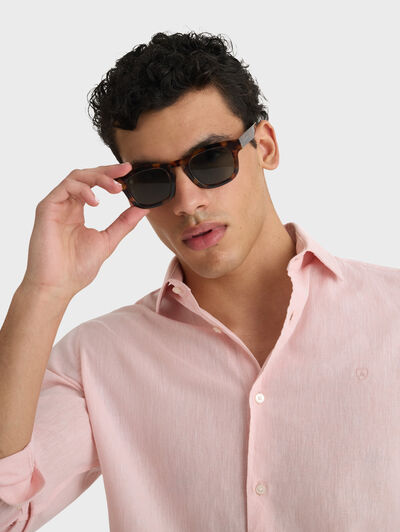 CAMISA LINO ALEX SALM&Oacute;N